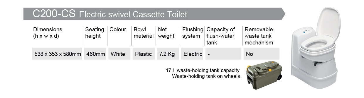 Thetford Waste Tank for C200 Swivel Cassette Toilet, Buy Now
