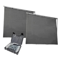 Aussie Traveller Grey Pop-Top Caravan Sunblocker End Wall & Pegs Bundle