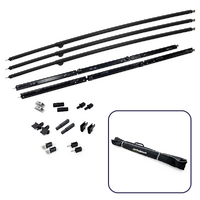 Aussie Traveller Black Anti-Flap Kit (AFK) Pro+ Bundle with 3 x Mini Curved Rafter