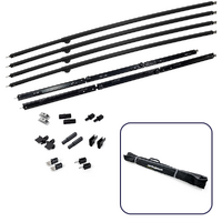 Aussie Traveller Black Anti-Flap Kit (AFK) Pro+ Bundle with 4 x Mini Curved Rafter