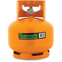 Gasmate LPG 3kg Camping Cylinder, 3/8" LH BSP