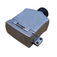 12 PIN FLAT TRAILER SOCKET AL ALLOY METAL FEMALE SOCKET