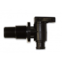 CAMEC WATER TANK DRAIN TAP 3/8IN BSPM X 1/2IN MALE BARB