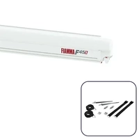 Fiamma F45 S 2.6m Polar White Cassette / Royal Grey Fabric Box Awning