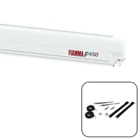 Fiamma F45 S 3.5m Polar White Cassette / Royal Grey Fabric Box Awning