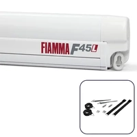 Fiamma F45 L 5m Polar White Cassette / Royal Grey Fabric Box Awning