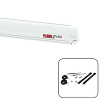 Fiamma F45 S 1.9m Polar White Cassette / Royal Grey Fabric Box Awning