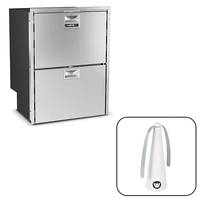 Vitrifrigo DRW180A Stainless Steel 2 Drawer Fridge Freezer 150L