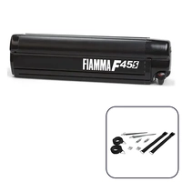 Fiamma F45S 1.9m Deep Black Cassette with Royal Grey Fabric