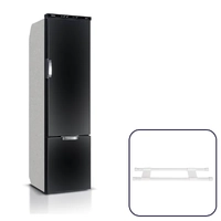 Vitrifrigo Slim 140 Litre 12/24V Black Fridge Freezer with Chromelock