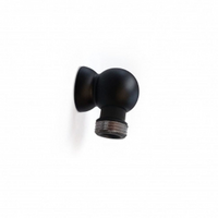 Barka Matt Black Through Bulkhead Elbow 1/2"M