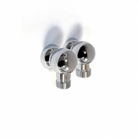 Barka Chrome Through Bulkhead Elbow 1/2"M