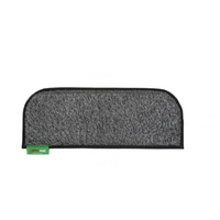 Muk Mat Dark Grey Rounded Small Caravan Step Mat, 26 x 55cm