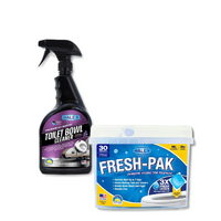 Walex Toilet Bowl Cleaner, Walex Fresh-Pak Fresh Strength Holding Tank Drop Ins - 30 Sachet Tub