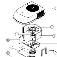 FAN MOTOR FOR LOW PROFILE POLAR MACH AIR CON. 1468-3329