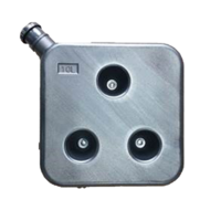 Diesel Heater Lockable Fuel Tank - Black - 10L (390x390mm)