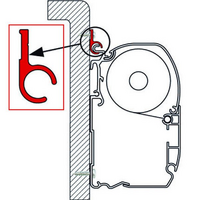 Fiamma Awning Rail 400cm. 02361-01C