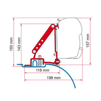 Fiamma F45 Awning Bracket for Fiat Ducato Kit (2PCE). 98655-680