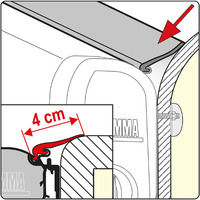 FIAMMA Awning Rain Guard M 550cm Length. 98655Z015