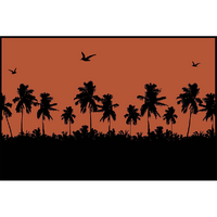 Coast RV 2.4 x 5.1m Coastal Sunset Recycled Plastic Woven Camping Mat