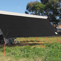 Coast V2 Black Sunscreen W4025mmxH1800mm T/S 14' Roll Out Awning