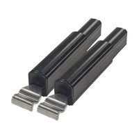 Coast RV Black Fiamma Awning Flap Eliminator Adaptor, 2 Pack