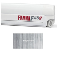 Fiamma F45 L 5.0m  White Cassette / Royal Grey Fabric Box Awning, 06530A01R