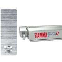Fiamma F80s 370 Titanium Awning - Royal Grey Canopy. 07832D01R