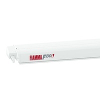 Fiamma F80L 500 Polar White Awning - Royal Grey Canopy. 07840H01R