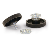 CAREFREE PAIR OF BLACK LOCKING KNOB W/NUT. 901022