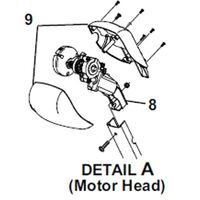 Carefree Travel'r Awning Motor RH Cover Kit - White. R001328WHT