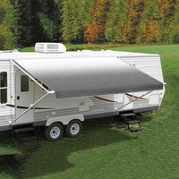 Carefree 16ft LED Silver Shale Fade Roll Out Awning (No Arms). FK166D00