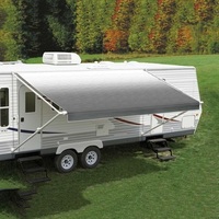 Carefree 19ft LED Silver Shale Fade Roll Out Awning (No Arms). FK196D00