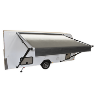 Carefree 20ft LED Triple Black Shale Fade RO Awning (No Arms).c/w Black Springs.FP206E4E