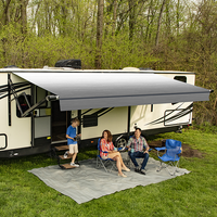 Carefree 228inch/19FT SILVERFADE WHT Altitude Awning with LED Lightbar. FY2286D00RA