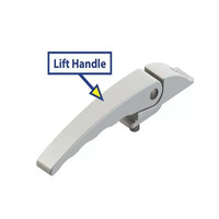Lippert Solera Awning Parts - Outer Arm Kit + lift handle (H) - PC White 798874