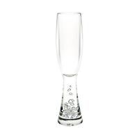 D-Still 180ml Polycarbonate Champagne Flute with Bubble Base, Set of 4