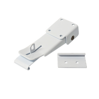 Coast RV Lockable White Roof Clamp with J Hook For Pop-Top