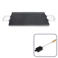 Aussie Traveller Cast Iron 3 Burner BBQ Plate