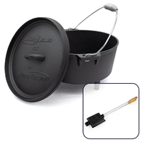 Aussie Traveller Cast iron 9 Qrt Camp Oven