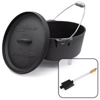 Aussie Traveller Cast iron 12 Qrt Camp Oven