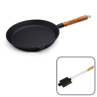 Aussie Traveller 26cm Round Cast iron Frypan