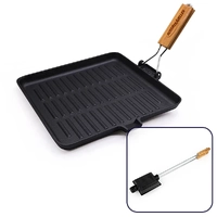 Aussie Traveller 24cm Square Cast Iron Frypan
