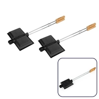 Aussie Traveller Cast Iron Double Jaffle Iron, 2 Pack