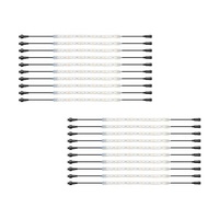 Aussie Traveller 10 Bar LED Strip Light Kit, 2 Pack