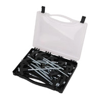 Aussie Traveller Black Screw in Pegs 15PK