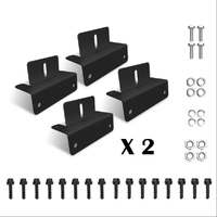 Adjustable Black Aluminium Solar Panel Bracket, Pack of 8