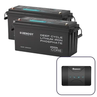 Renogy 2 x 200Ah Bluetooth Lithium Battery and 50A DC-DC Charger Bundle