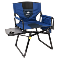 Coast Blue Camp Chair With Side Bag & Table