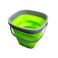 COLLAPSIBLE 10L BUCKET GREEN. RCBUK002